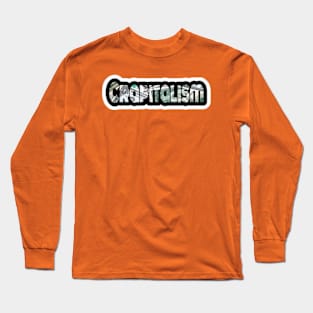 CRAPITALISM sticker - Front Long Sleeve T-Shirt